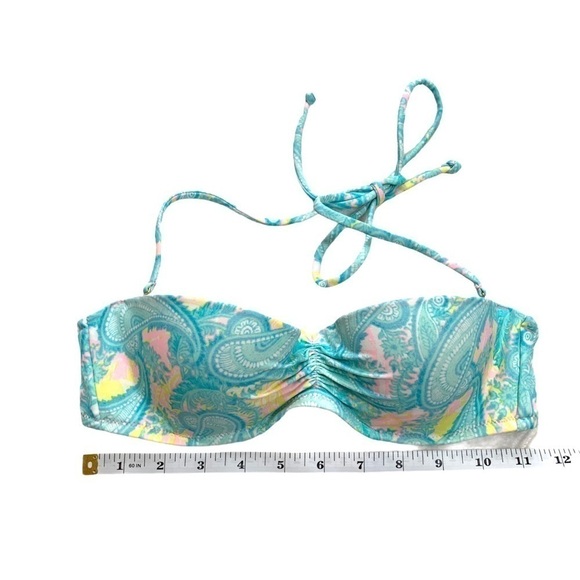 Victoria’s Secret Swim Paisley Bandeau Bikini 32B - Picture 8 of 9
